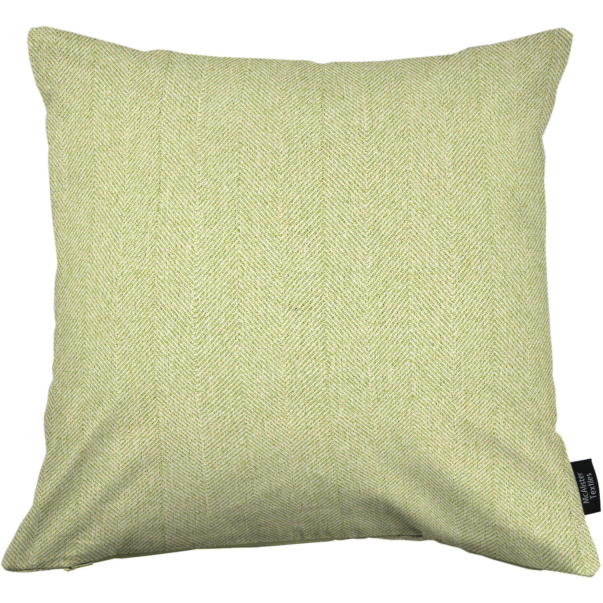 McAlister Textiles Herringbone Sage Green Cushion Cushions and Covers Cover Only 43cm x 43cm