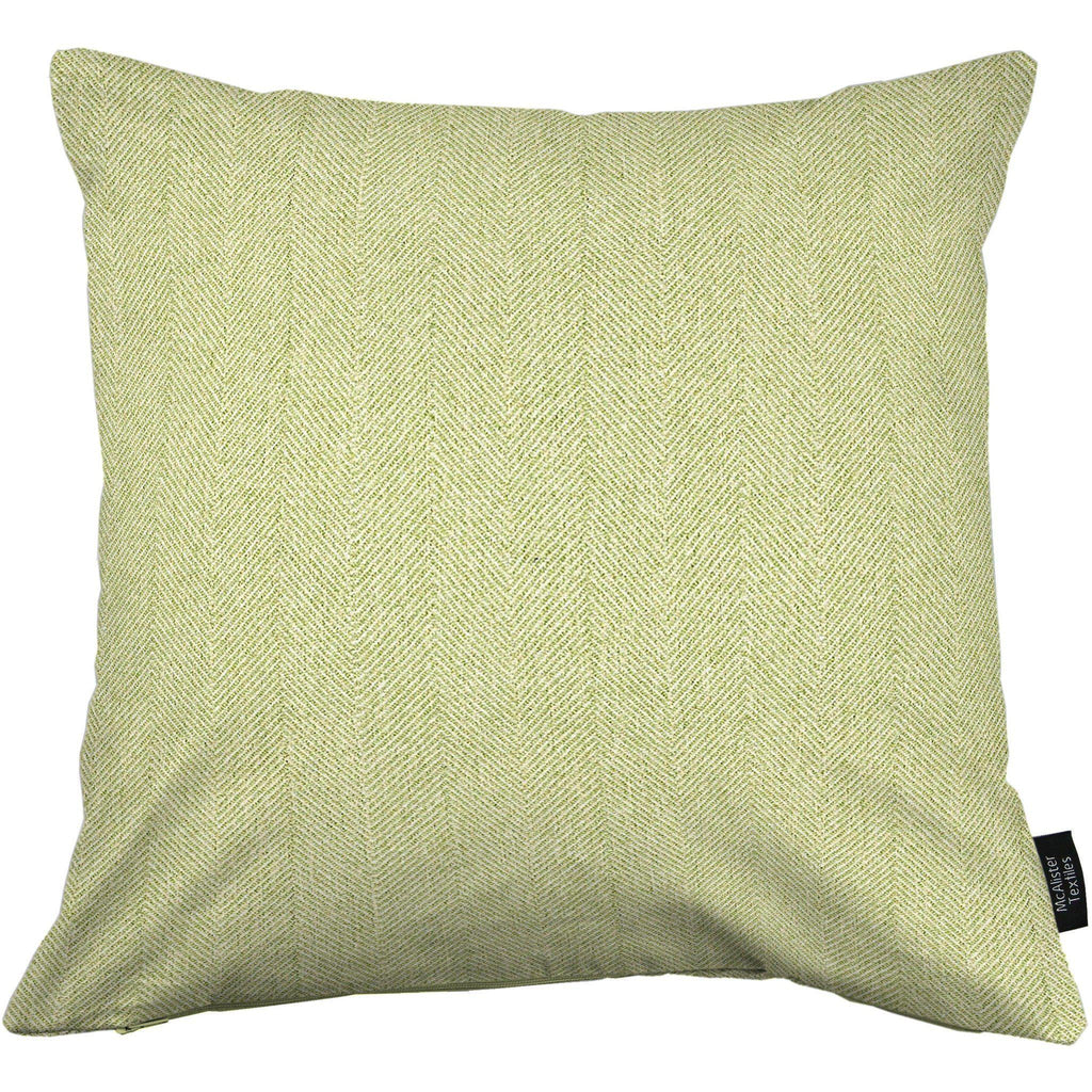 McAlister Textiles Herringbone Sage Green Cushion Cushions and Covers Cover Only 43cm x 43cm 
