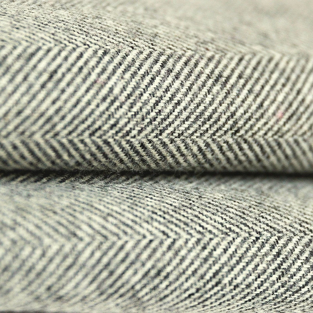 McAlister Textiles Herringbone Charcoal Grey Cushion Cushions and Covers 