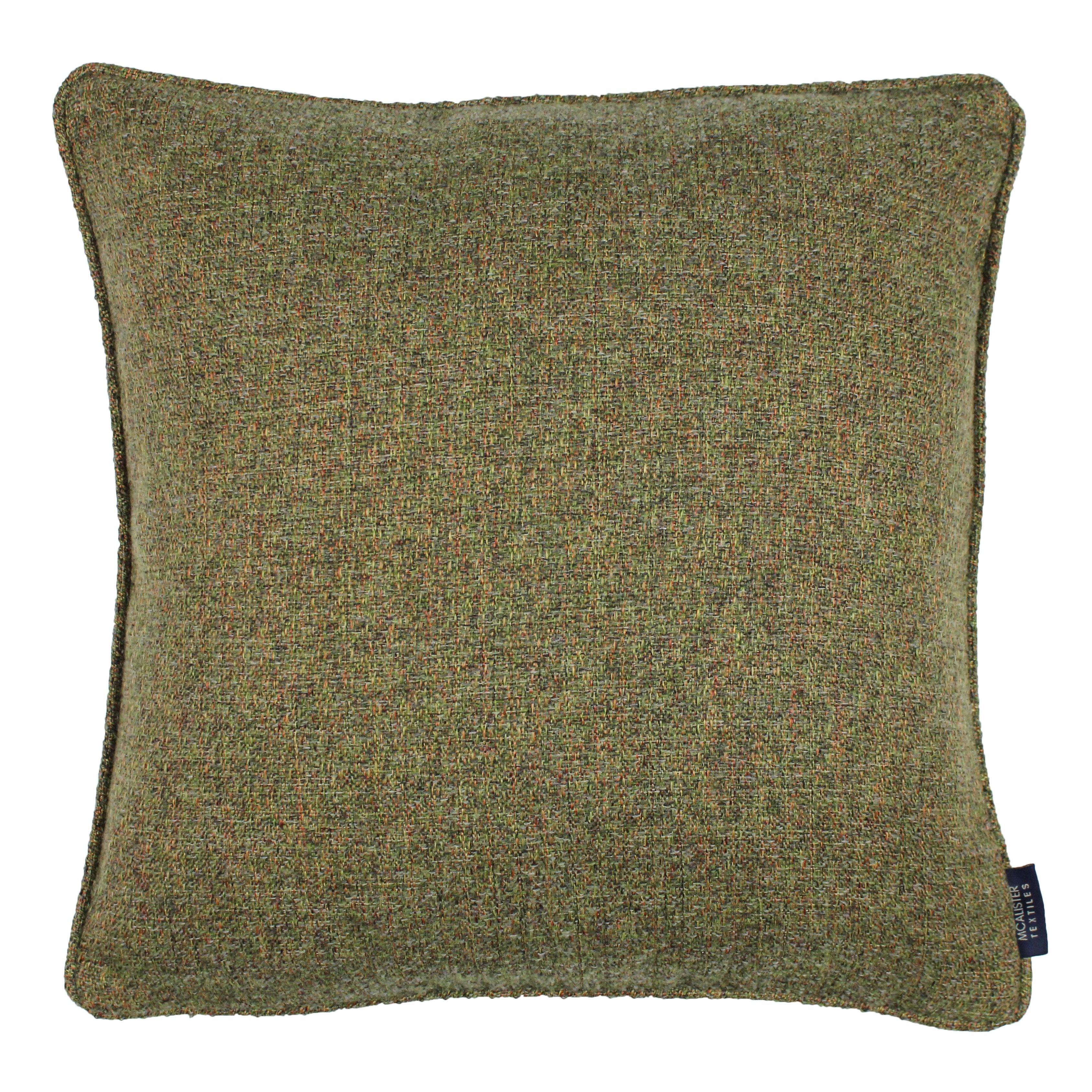 McAlister Textiles Highlands Forest Green Textured Plain Cushion Cushions and Covers Cover Only 49cm x 49cm 
