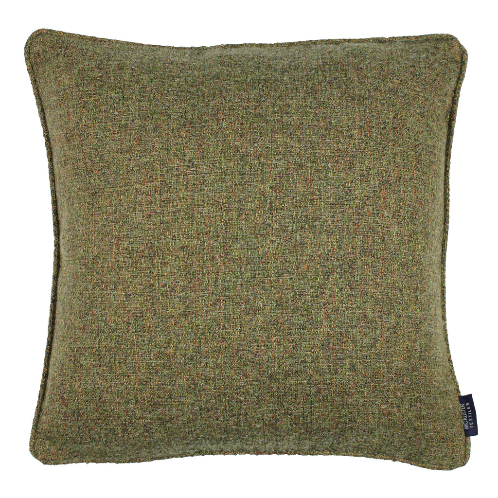 McAlister Textiles Highlands Forest Green Textured Plain Cushion Cushions and Covers Cover Only 49cm x 49cm