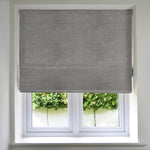 Load image into Gallery viewer, McAlister Textiles Highlands Soft Grey Roman Blinds Roman Blinds Standard Lining 130cm x 200cm 
