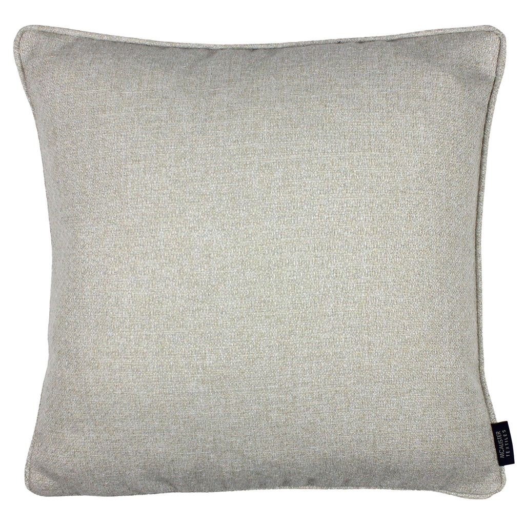 McAlister Textiles Highlands Natural Textured Plain Cushion Cushions and Covers Cover Only 49cm x 49cm 