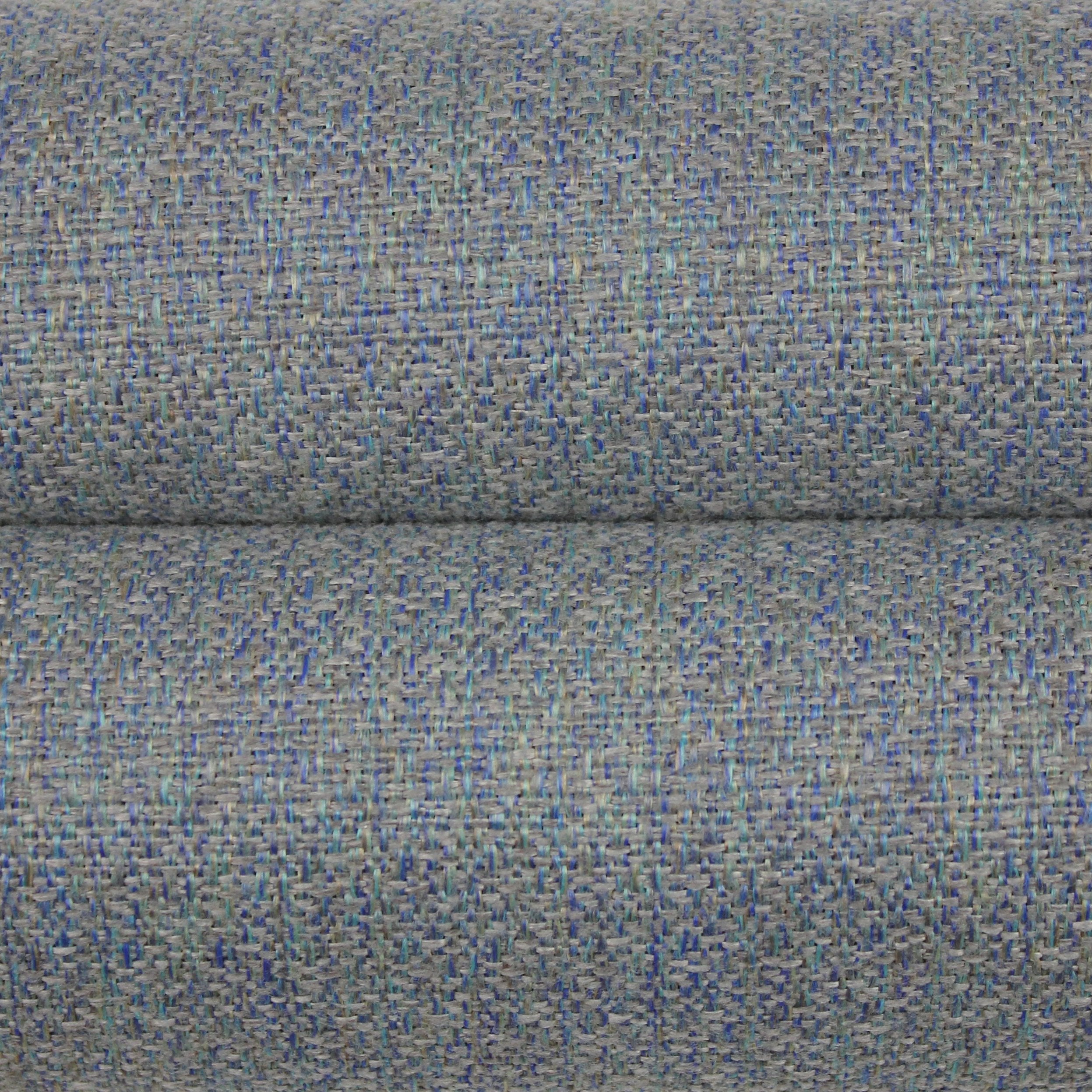 McAlister Textiles Highlands Textured Plain Blue Curtains Tailored Curtains 