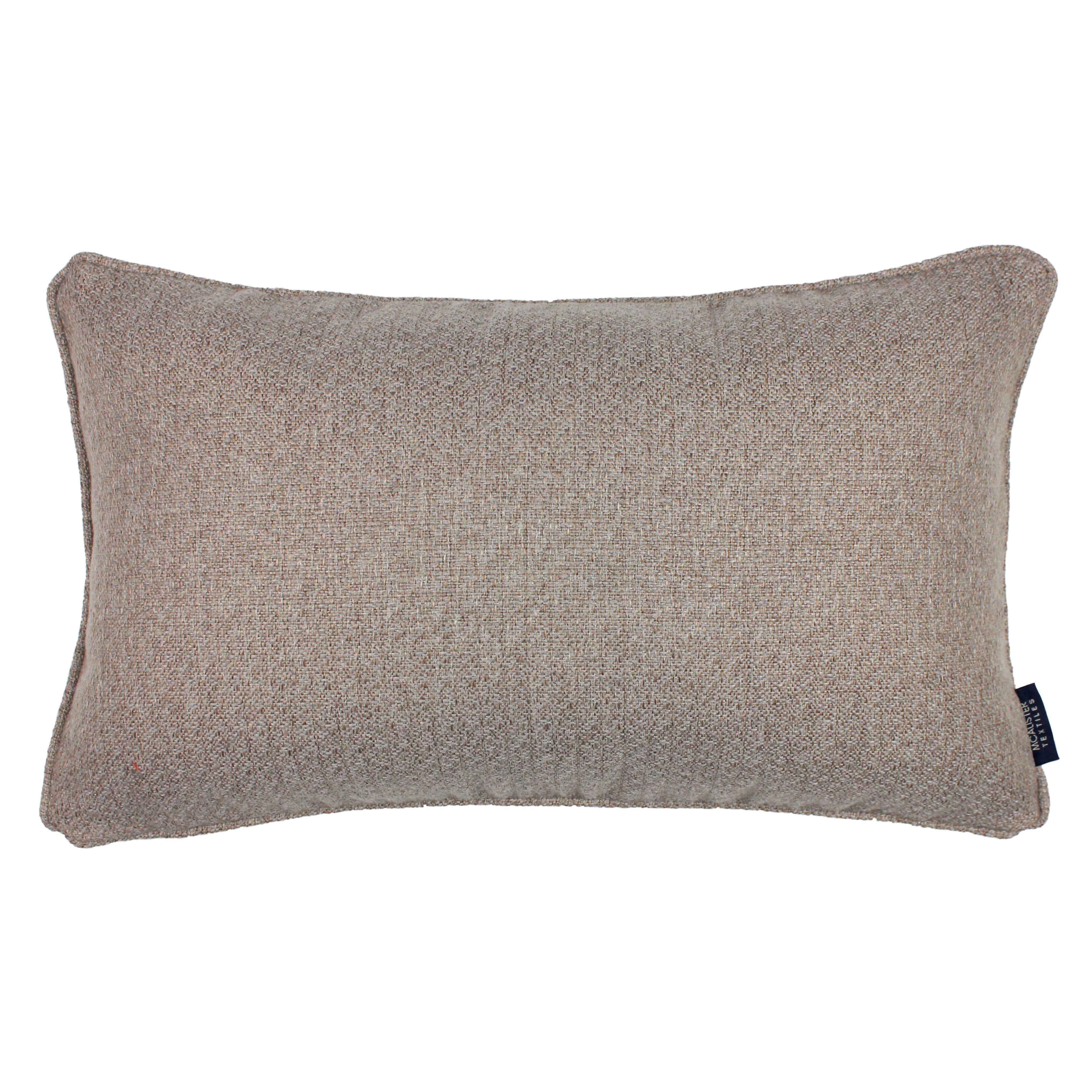 McAlister Textiles Highlands Taupe Textured Plain Pillow Pillow Cover Only 50cm x 30cm 