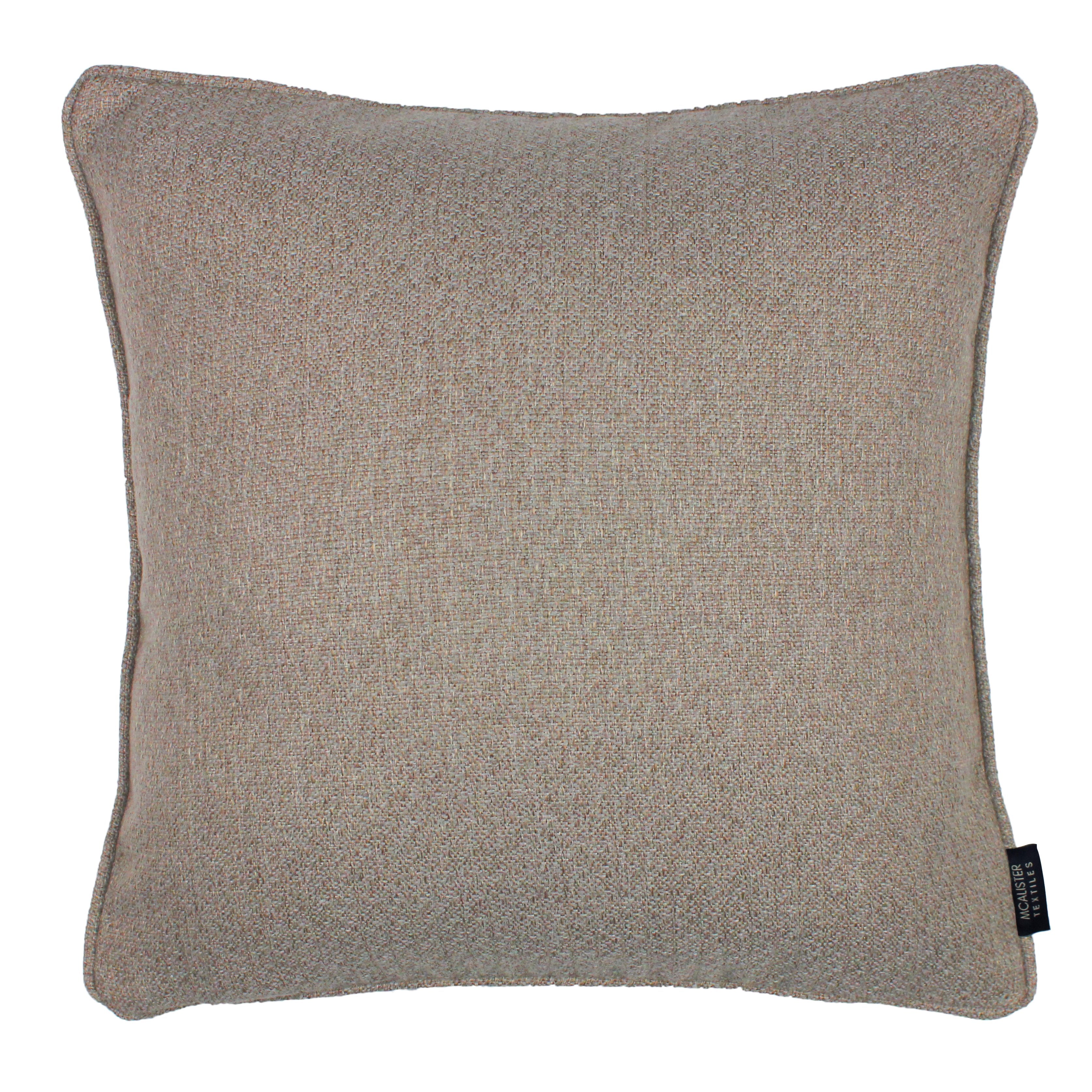 McAlister Textiles Highlands Taupe Textured Plain Cushion Cushions and Covers Cover Only 49cm x 49cm