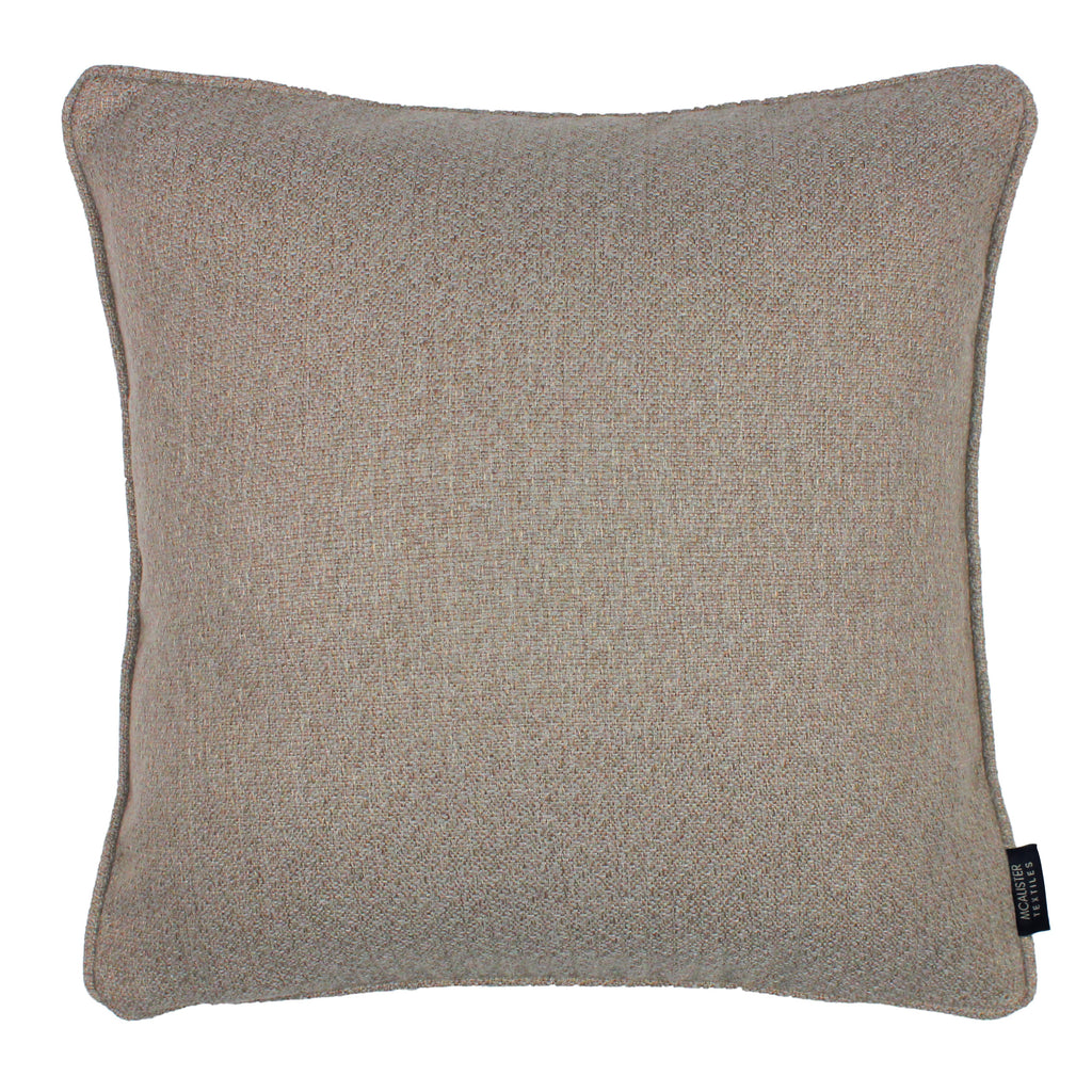 McAlister Textiles Highlands Taupe Textured Plain Cushion Cushions and Covers Cover Only 49cm x 49cm 