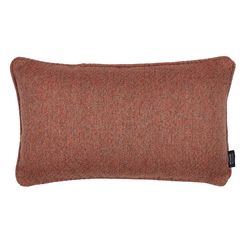 McAlister Textiles Highlands Terracotta Textured Plain Pillow Pillow Cover Only 50cm x 30cm