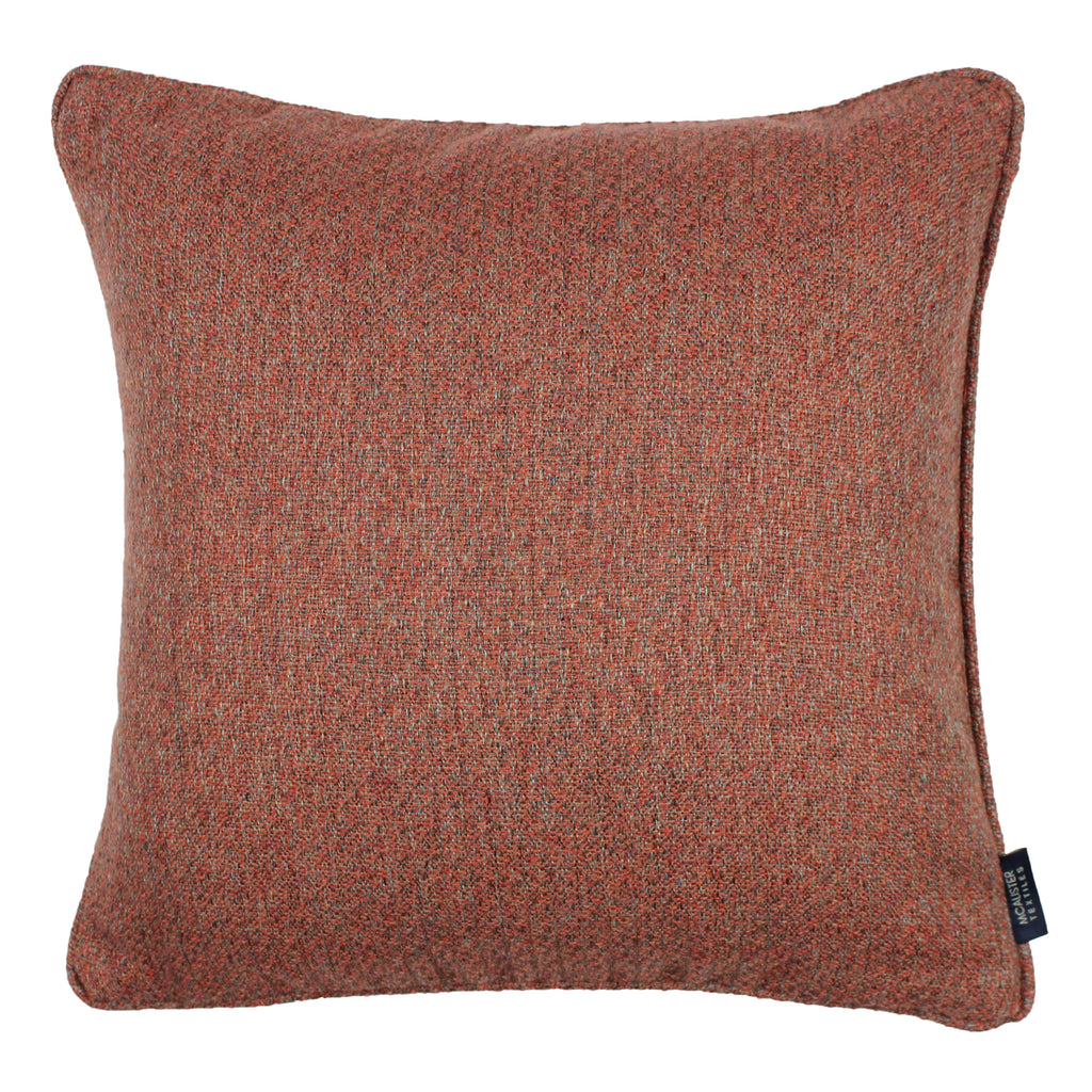 McAlister Textiles Highlands Terracotta Textured Plain Cushion Cushions and Covers Cover Only 49cm x 49cm 
