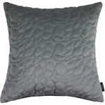 Load image into Gallery viewer, McAlister Textiles Pebble Quilted Silver Grey Velvet Cushion Cushions and Covers Cover Only 43cm x 43cm 
