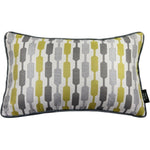 Load image into Gallery viewer, McAlister Textiles Lotta Ochre Yellow + Grey Cushion Cushions and Covers Cover Only 50cm x 30cm
