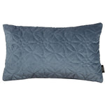 Load image into Gallery viewer, McAlister Textiles Round Quilted Dark Blue Velvet Cushion Cushions and Covers Cover Only 50cm x 30cm 

