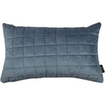 Load image into Gallery viewer, McAlister Textiles Square Quilted Dark Blue Velvet Cushion Cushions and Covers Cover Only 50cm x 30cm 
