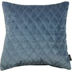 Load image into Gallery viewer, McAlister Textiles Diamond Quilted Dark Blue Velvet Cushion Cushions and Covers Cover Only 43cm x 43cm 

