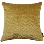 Load image into Gallery viewer, McAlister Textiles Pebble Quilted Yellow Gold Velvet Cushion Cushions and Covers Cover Only 43cm x 43cm 
