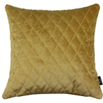 Load image into Gallery viewer, McAlister Textiles Diamond Quilted Yellow Gold Velvet Cushion Cushions and Covers Cover Only 43cm x 43cm 
