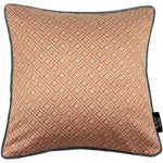 Load image into Gallery viewer, McAlister Textiles Elva Geometric Burnt Orange Cushion Cushions and Covers Cover Only 43cm x 43cm 
