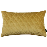 Load image into Gallery viewer, McAlister Textiles Diamond Quilted Yellow Gold Velvet Cushion Cushions and Covers Cover Only 50cm x 30cm 
