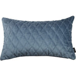 Load image into Gallery viewer, McAlister Textiles Diamond Quilted Dark Blue Velvet Cushion Cushions and Covers Cover Only 50cm x 30cm 

