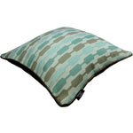 Load image into Gallery viewer, McAlister Textiles Lotta Duck Egg Blue + Brown Cushion Cushions and Covers 
