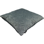 Load image into Gallery viewer, McAlister Textiles Round Quilted Silver Grey Velvet Cushion Cushions and Covers 
