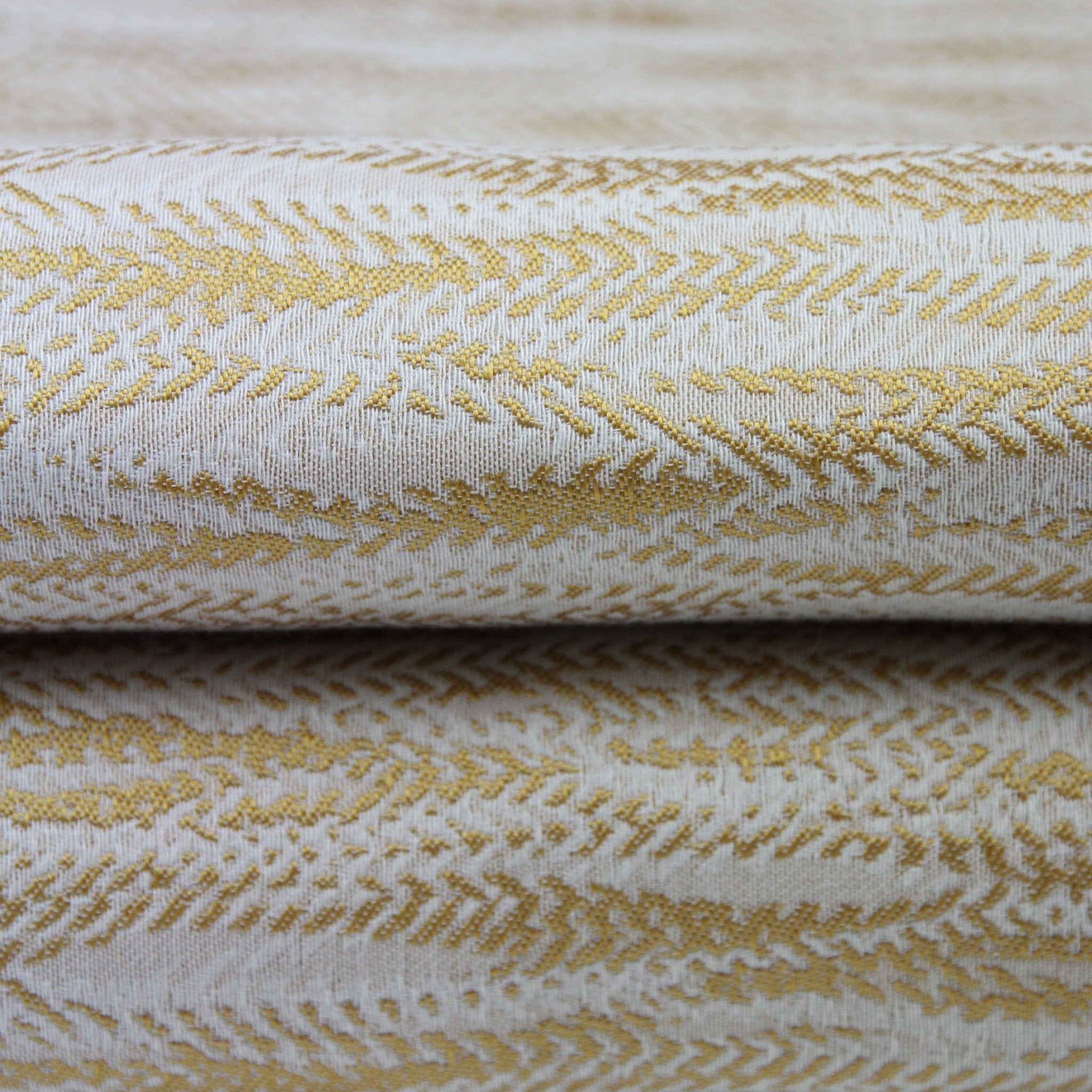 McAlister Textiles Lorne Fire Retardant Mustard Yellow Fabric Fabrics 