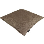 Load image into Gallery viewer, McAlister Textiles Round Quilted Mocha Brown Velvet Cushion Cushions and Covers 
