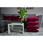 Load image into Gallery viewer, McAlister Textiles Diamond Quilted Wine Red Velvet Cushion Cushions and Covers 
