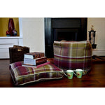 Load image into Gallery viewer, McAlister Textiles Deluxe Large Tartan Purple + Green Box Cushion 50cm x 50cm x 5cm Box Cushions 

