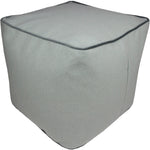 Load image into Gallery viewer, McAlister Textiles Deluxe Herringbone Duck Egg Blue Cube Seat Stool Square Stool 

