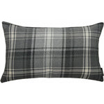 Load image into Gallery viewer, McAlister Textiles Angus Charcoal Grey Tartan Cushion Cushions and Covers Cover Only 50cm x 30cm 
