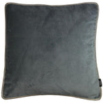 Load image into Gallery viewer, McAlister Textiles Deluxe Large Velvet Charcoal Grey Box Cushion 50cm x 50cm x 5cm Box Cushions 

