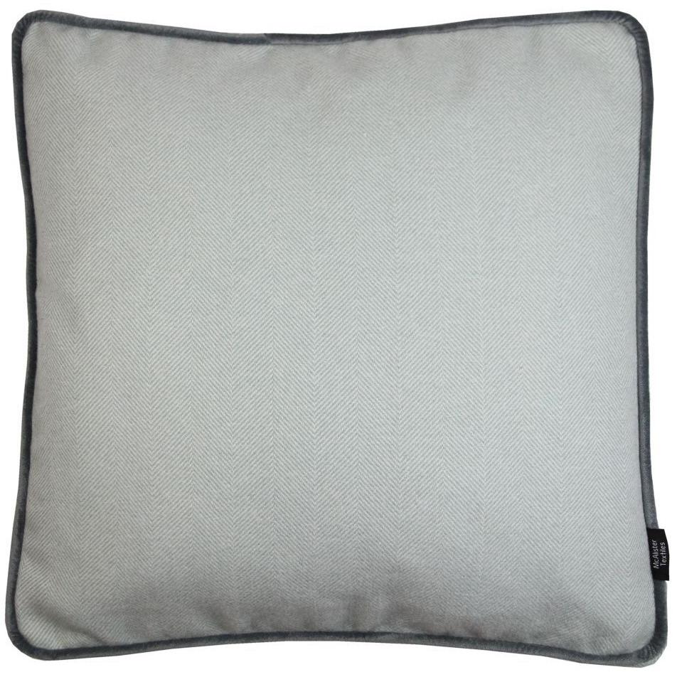 McAlister Textiles Deluxe Herringbone Duck Egg Blue Box Cushion 43cm x 43cm x 3cm Box Cushions 
