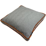 Load image into Gallery viewer, McAlister Textiles Deluxe Herringbone Grey + Orange Box Cushion 43cm x 43cm x 3cm Box Cushions 
