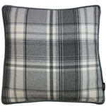 Load image into Gallery viewer, McAlister Textiles Deluxe Large Tartan Charcoal Grey Box Cushion 50cm x 50cm x 5cm Box Cushions 
