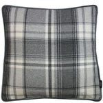 Load image into Gallery viewer, McAlister Textiles Deluxe Tartan Charcoal Grey Box Cushion 43cm x 43cm x 3cm Box Cushions 
