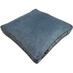 Load image into Gallery viewer, McAlister Textiles Deluxe Velvet Petrol Blue Box Cushion 43cm x 43cm x 3cm Box Cushions 
