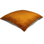 Load image into Gallery viewer, McAlister Textiles Deluxe Herringbone Grey + Orange 66cm x 66cm Floor Cushion Floor Cushions 
