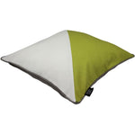 Load image into Gallery viewer, McAlister Textiles Panama Patchwork Lime Green + Cream Cushion Cushions and Covers 

