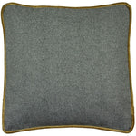 Load image into Gallery viewer, McAlister Textiles Deluxe Large Herringbone Grey + Yellow Box Cushion 50cm x 50cm x5cm Box Cushions 
