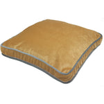 Load image into Gallery viewer, McAlister Textiles Deluxe Velvet Yellow + Grey Box Cushion 50cm x 50cm x 5cm Box Cushions 
