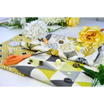 Load image into Gallery viewer, McAlister Textiles Vita Cotton Print Ochre Yellow Fabric Fabrics 
