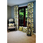 Load image into Gallery viewer, McAlister Textiles Magda Cotton Print Ochre Yellow Curtains Tailored Curtains 116cm(w) x 182cm(d) (46&quot; x 72&quot;) 

