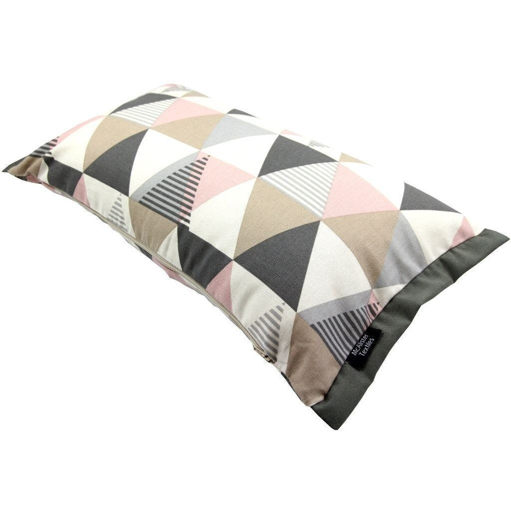 McAlister Textiles Vita Cotton Print Blush Pink Cushion Cushions and Covers 