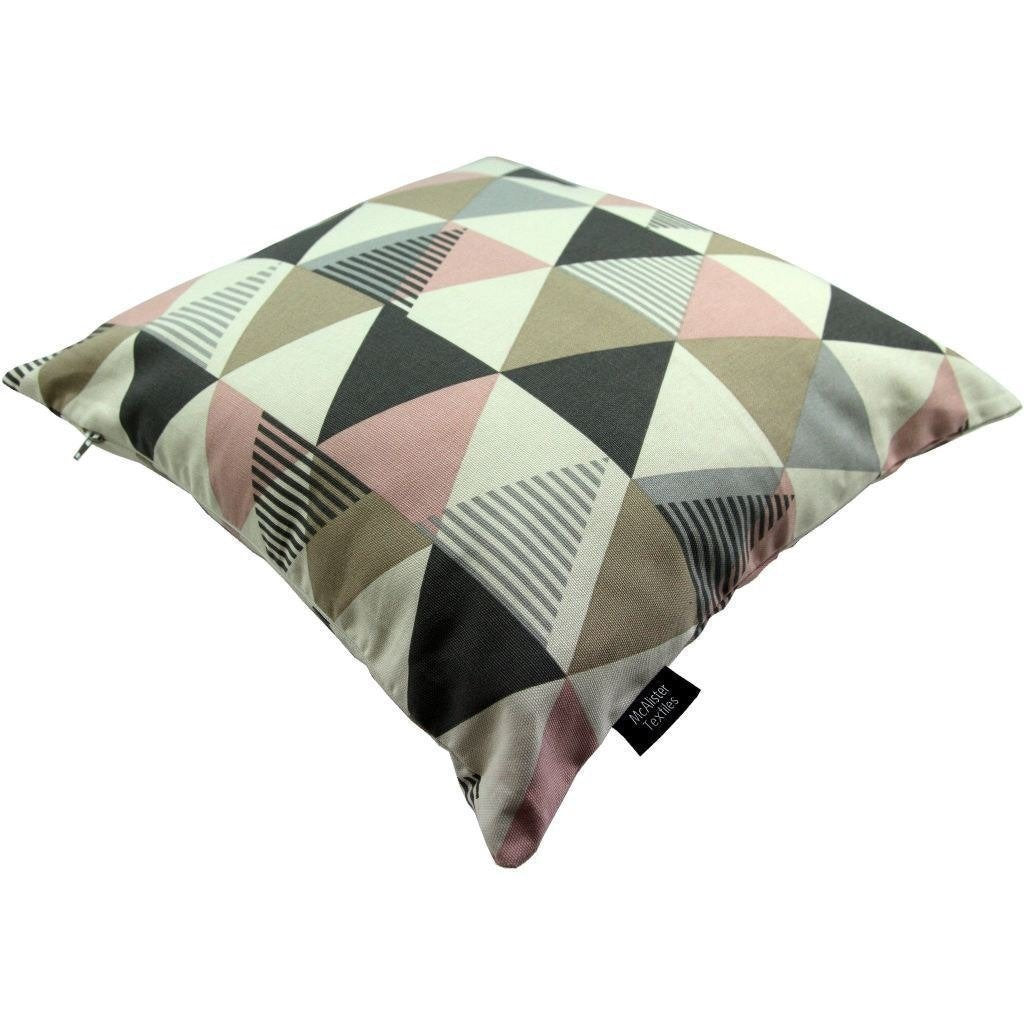 McAlister Textiles Vita Cotton Print Blush Pink Cushion Cushions and Covers 