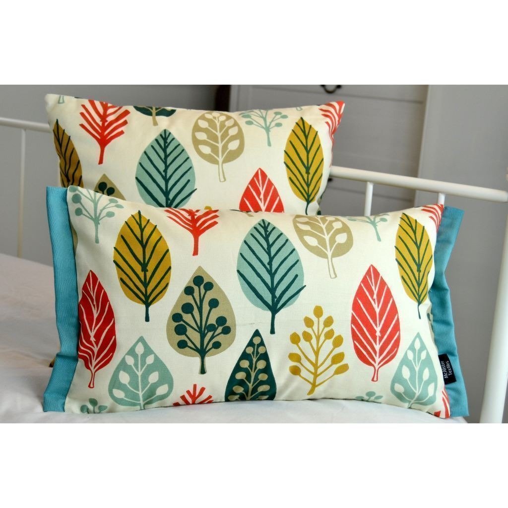 McAlister Textiles Magda Cotton Print Burnt Orange Cushion Cushions and Covers 