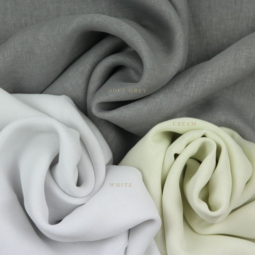 McAlister Textiles Momentum Voile Cream Curtain Fabric Fabrics 