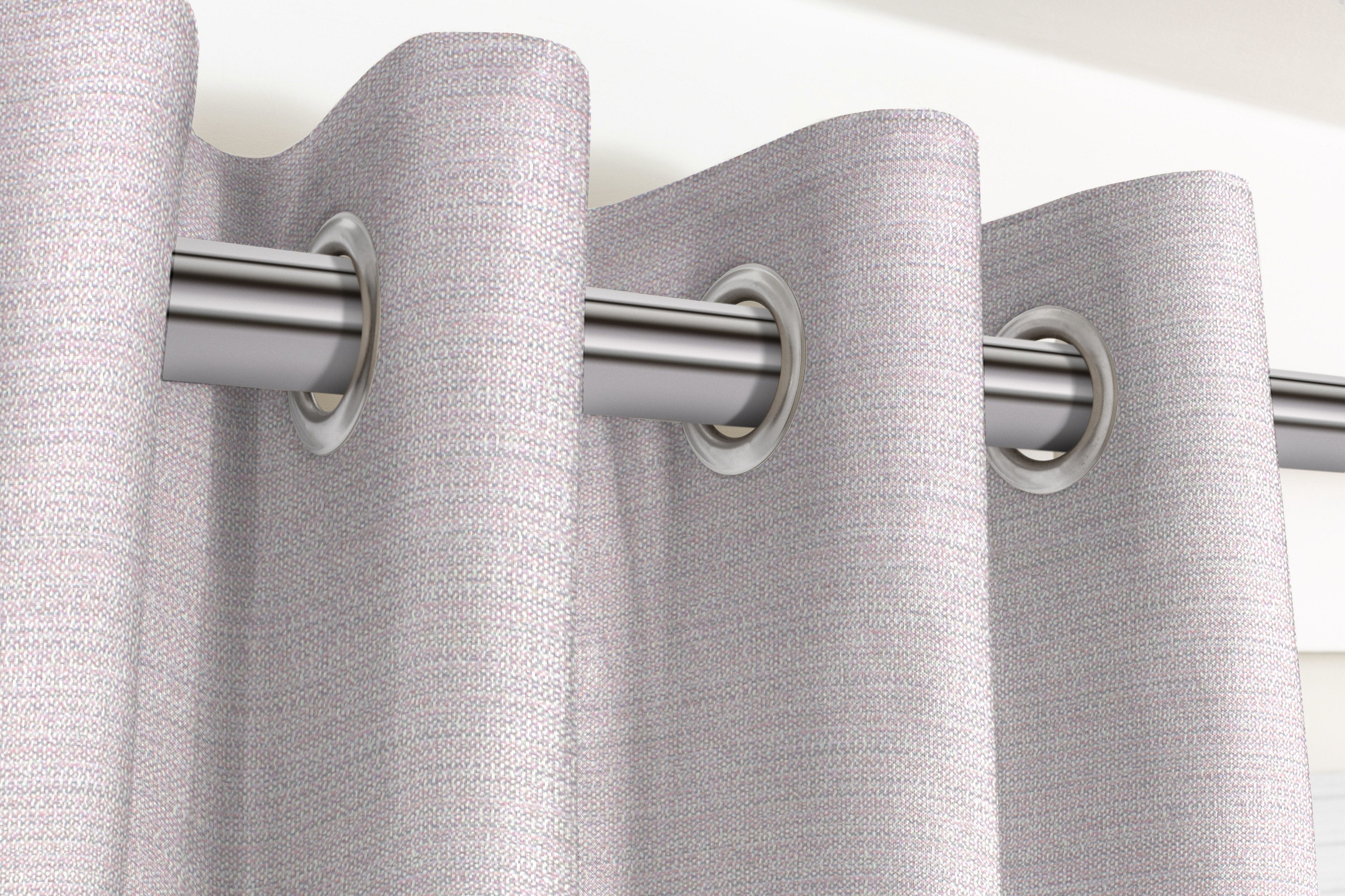 McAlister Textiles Hamleton Lilac Purple Textured Plain Curtains Tailored Curtains 116cm(w) x 137cm(d) (46" x 54") 
