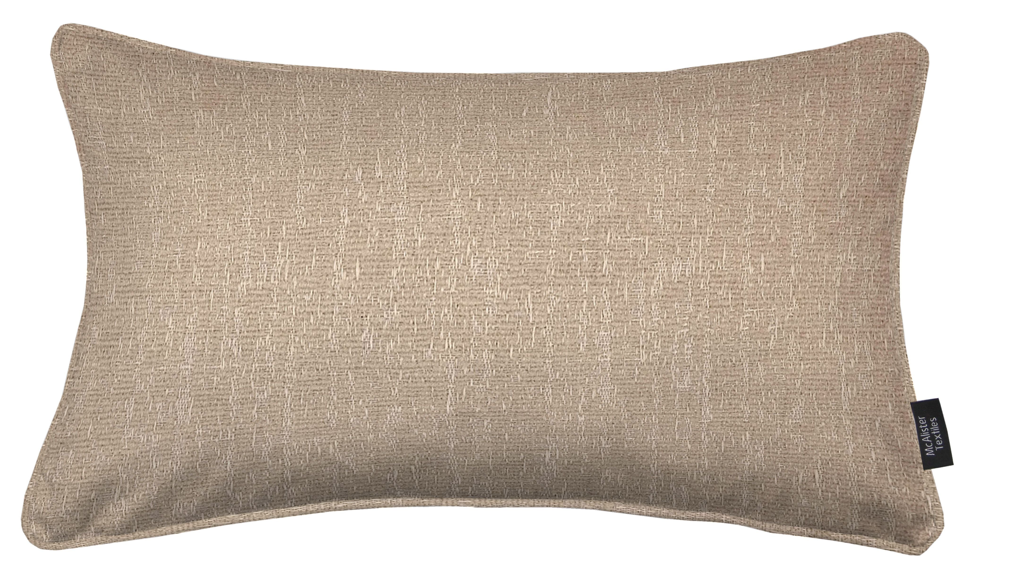 McAlister Textiles Eternity Taupe Chenille Pillow Pillow Cover Only 50cm x 30cm