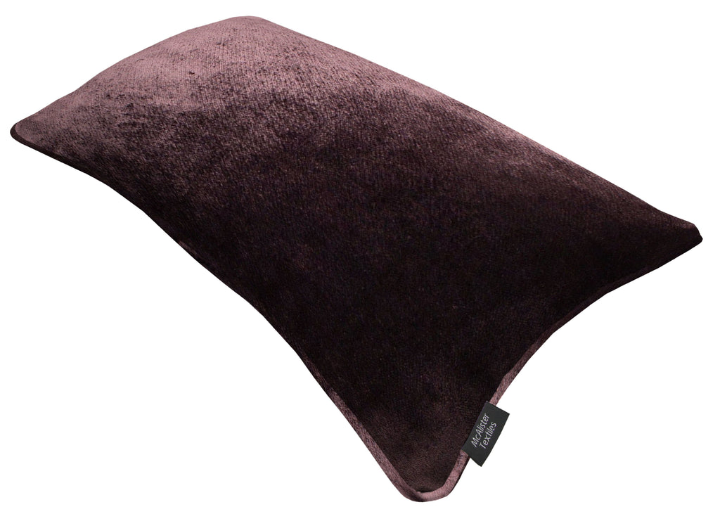 McAlister Textiles Aubergine Purple Crushed Velvet Cushions Cushions and Covers 